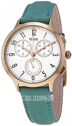 Fossil Abilene Biały/Skóra Ø34 mm CH3089