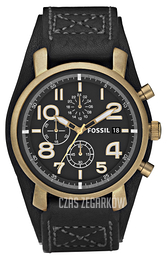Fossil Vintage Czarny/Skóra Ø44 mm DE5008
