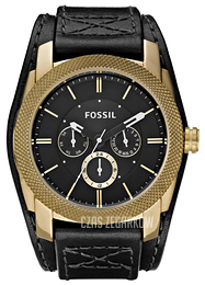 Fossil Machine Czarny/Skóra Ø40 mm DE5014