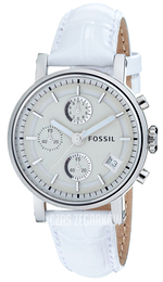 Fossil Biały/Skóra Ø38 mm ES2202