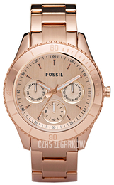 Fossil Stella Różowe złoto/Stal w kolorze różowego złota Ø38 mm ES2859