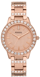 Fossil Jesse Różowe złoto/Stal w kolorze różowego złota Ø34 mm ES3020