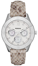 Fossil Srebrny/Skóra Ø37 mm ES3124