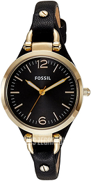 Fossil Georgia Czarny/Skóra Ø32 mm ES3148