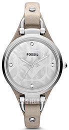 Fossil Georgia Srebrny/Skóra Ø32 mm ES3150