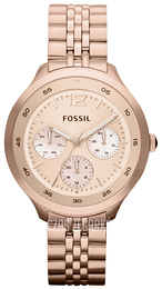Fossil The Editor Różowe złoto/Stal w kolorze różowego złota Ø39 mm ES3241