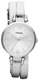 Fossil Georgia Biały/Stal Ø32 mm ES3246