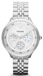 Fossil The Editor Biały/Stal Ø39 mm ES3247