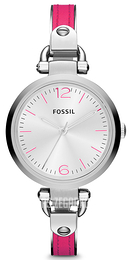 Fossil Georgia Srebrny/Skóra Ø33 mm ES3258