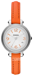 Fossil Biały/Skóra Ø26 mm ES3332