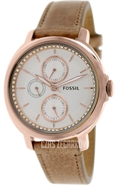 Fossil Chelsey Biały/Skóra Ø39 mm ES3358