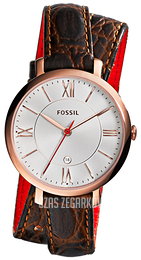 Fossil Srebrny/Skóra Ø36 mm ES3613