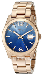 Fossil Niebieski/Stal w kolorze różowego złota Ø39 mm ES3780