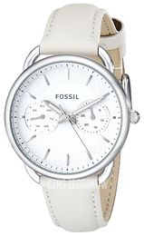 Fossil Tailor Biały/Skóra Ø34 mm ES3806