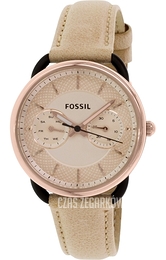 Fossil Różowe złoto/Skóra Ø35 mm ES3807