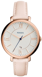 Fossil Jacqueline Biały/Skóra Ø36 mm ES3988