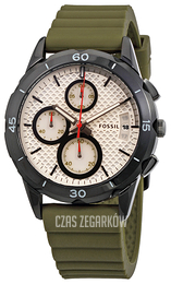 Fossil Herrklockor Biały/Guma Ø36 mm ES4041