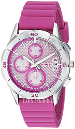 Fossil Chronograph Różowy/Guma Ø39 mm ES4220