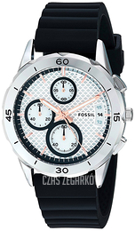 Fossil Chronograph Srebrny/Guma Ø39 mm ES4221