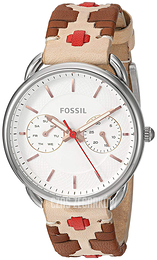 Fossil Tailor Biały/Skóra Ø35 mm ES4226