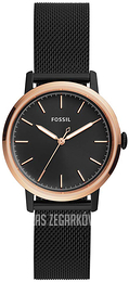 Fossil Czarny/Stal Ø34 mm ES4467