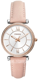 Fossil Carlie Biały/Skóra Ø35 mm ES4484