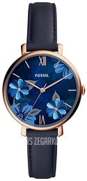 Fossil Jacqueline Niebieski/Skóra Ø24 mm ES4673