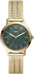 Fossil Zielony/Stal w odcieniu złota Ø34 mm ES4675