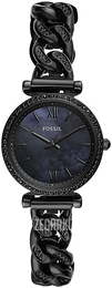 Fossil Carlie Niebieski/Stal Ø28 mm ES4690