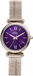 Fossil Carlie Purpurowy/Stal Ø28 mm ES4694