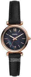 Fossil Carlie Mini Czarny/Skóra Ø28 mm ES4700