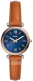Fossil Carlie Mini Niebieski/Skóra Ø28 mm ES4701