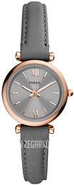 Fossil Carlie Mini Szary/Skóra Ø28 mm ES5068