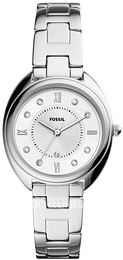 Fossil Gabby Biały/Stal Ø34 mm ES5069