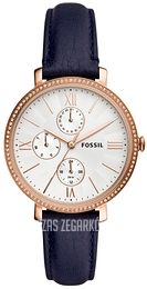 Fossil Jacqueline Multifunction Srebrny/Skóra Ø38 mm ES5096