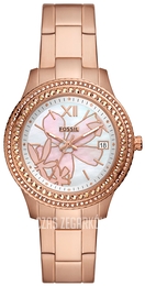 Fossil Stella VALUE_INKNOWN Wielokolorowy/Stal w kolorze różowego złota Ø37 mm ES5192