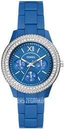 Fossil Stella VALUE_INKNOWN Niebieski/Plastik Ø37 mm ES5193