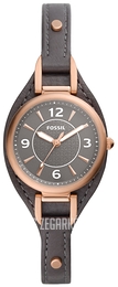 Fossil Carlie Mini Szary/Skóra Ø28 mm ES5212