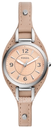 Fossil Carlie Mini Różowy/Skóra Ø28 mm ES5213