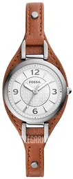 Fossil Carlie Mini Biały/Skóra Ø28 mm ES5214