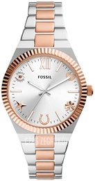 Fossil Scarlette Srebrny/Stal w kolorze różowego złota Ø38 mm ES5261