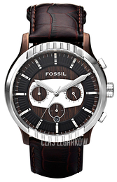 Fossil Chronograph Brązowy/Skóra Ø45 mm FS4441