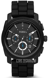 Fossil Machine Czarny/Guma Ø45 mm FS4487IE