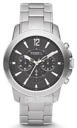 Fossil Grant Czarny/Stal Ø44 mm FS4532