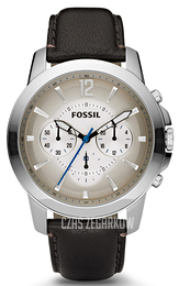 Fossil Grant Szary/Skóra Ø44 mm FS4533