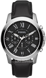 Fossil Grant Czarny/Skóra Ø44 mm FS4812IE