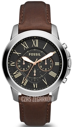 Fossil Grant Czarny/Skóra Ø44 mm FS4813IE