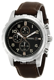 Fossil Czarny/Skóra Ø45 mm FS4828