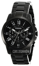 Fossil Czarny/Stal Ø43 mm FS4832
