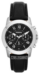 Fossil Grant Czarny/Skóra Ø38 mm FS4840